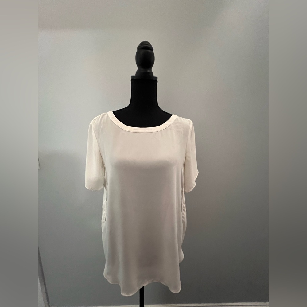 Banana Republic White Short Sleeve Shirt